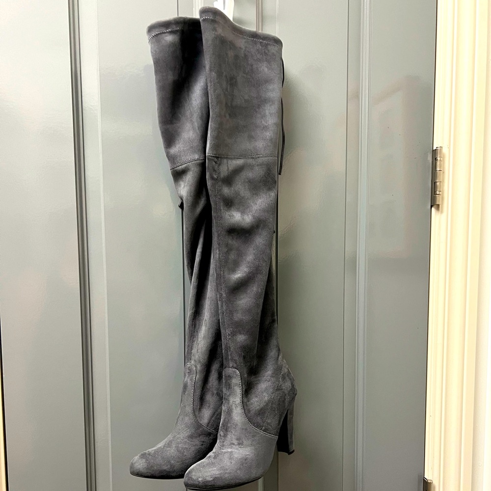 Steve Madden Grey Over-The-Knee Boots